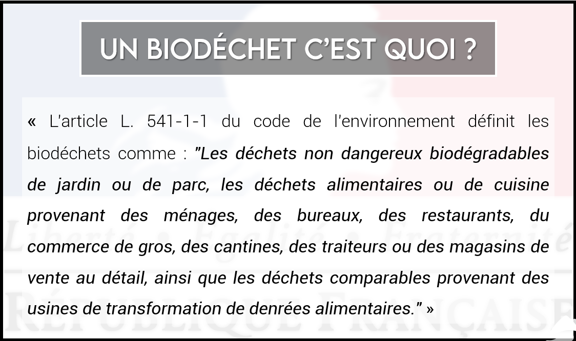 Valoriser les biodéchets à partir du 1er janvier 2024